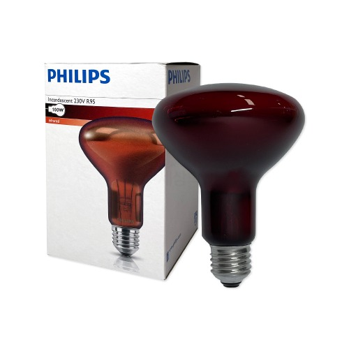필립스 적외선 전구 R95 IR 100W 보온등 조사기 램프